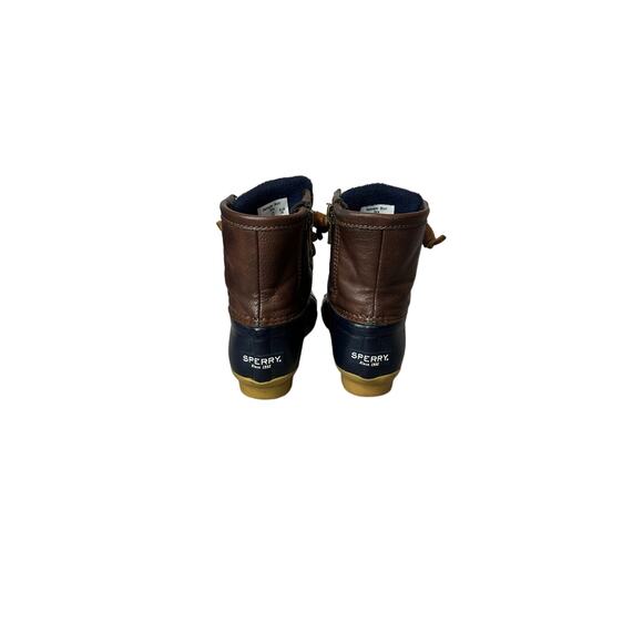 Sperry Port Boot Boys Girls Kids Waterproof Duck Boots Lace Up Brown SZ 12 - Picture 4 of 5